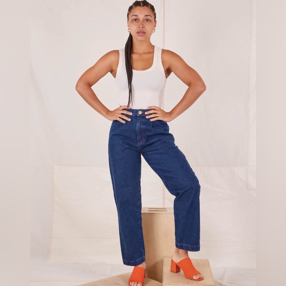 Big Bud Press Women's Straight Leg Jeans in Deep Blue
